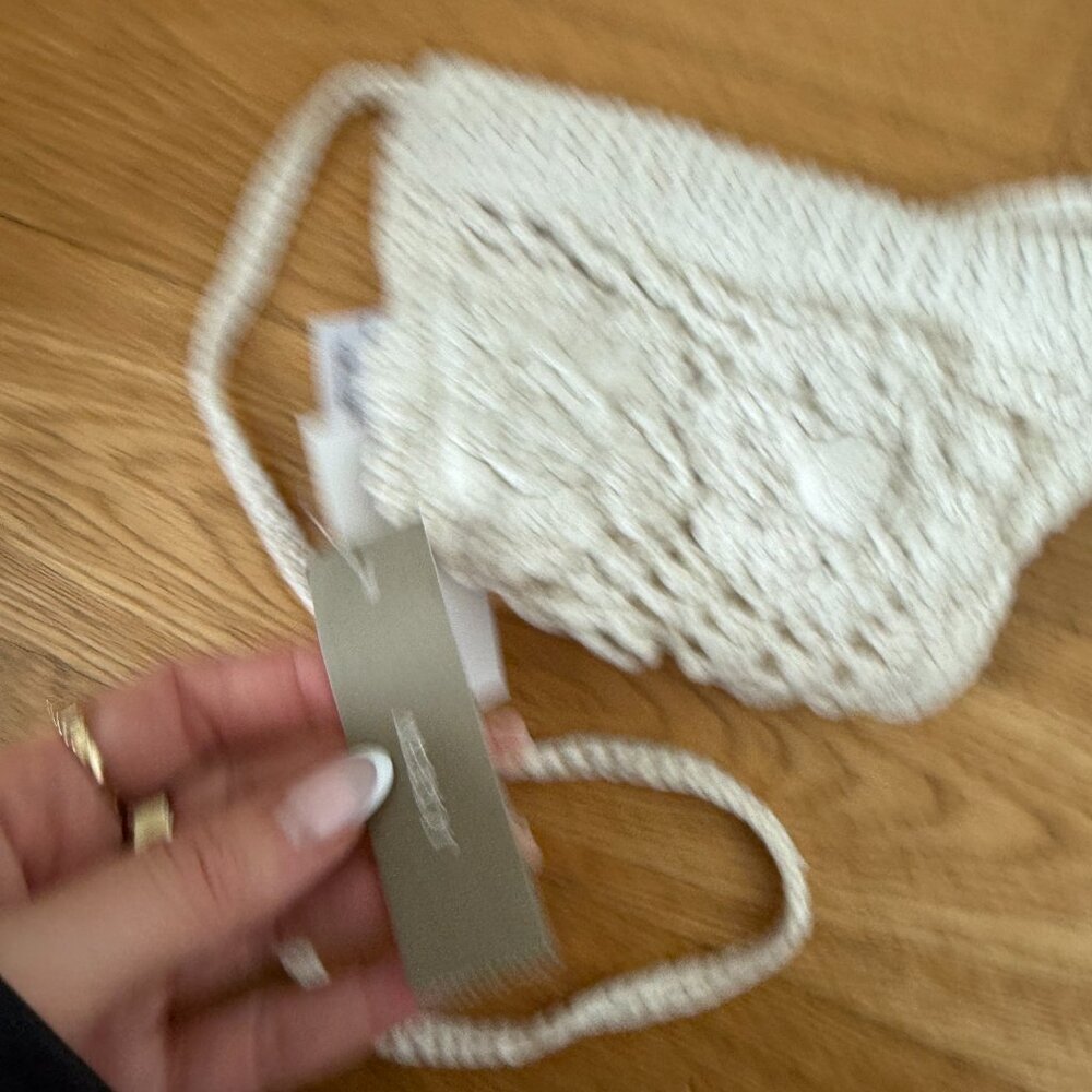 NWT J. Crew Crochet Bralette Floral Appliqué In Cream 100% Cotton Sz Small - Picture 3 of 6